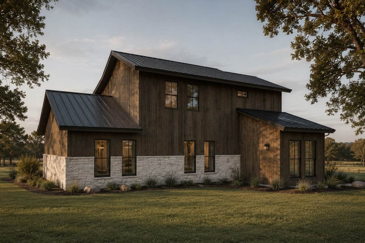 Plan 150029HRP: Rustic Farmhouse Carriage House Plan with Workshop and Three-Car Garage - Image #4 - Country, Farmhouse, Mountain, Ranch, Rustic