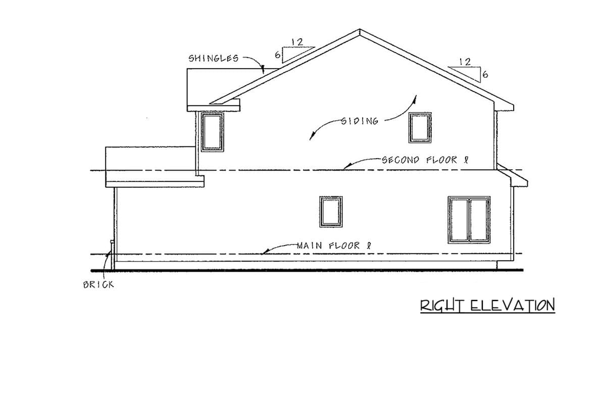 Plan 42769DB: Traditional Multifamily House Plan with Three Bedrooms and Attached Garages - Image #6 - Traditional