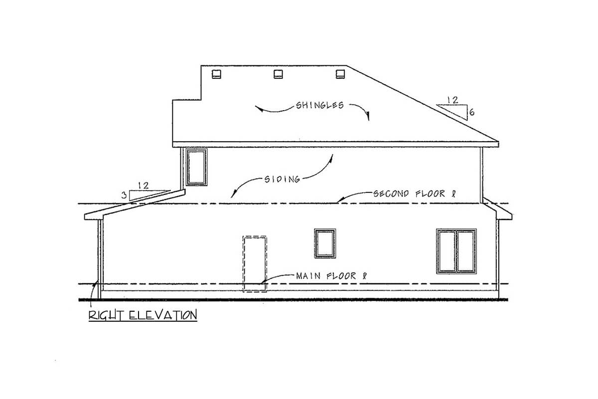 Plan 42770DB:  Charming Traditional Craftsman Two-Story Duplex House Plan with Two-Car Garage - Image #6 - Craftsman, Traditional