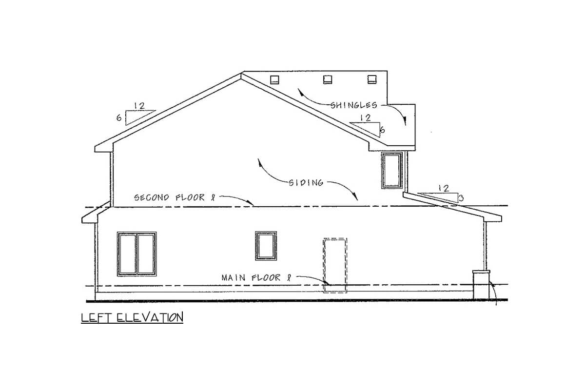 Plan 42771DB: Northwest Traditional Duplex House Plan with Three Bedrooms - Image #3 - Northwest, Traditional