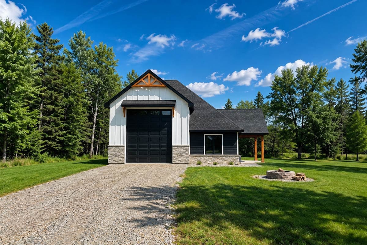 Plan 42772DB: Charming Farmhouse Garage Plan Featuring a Spacious RV Garage - Image #3 - Barndominium, Country, Farmhouse