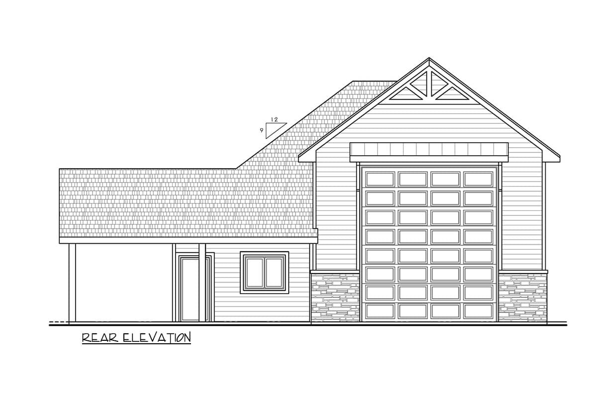 Plan 42772DB: Charming Farmhouse Garage Plan Featuring a Spacious RV Garage - Image #6 - Barndominium, Country, Farmhouse