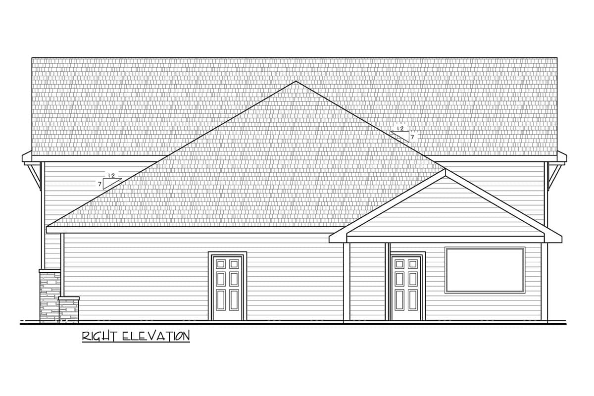 Plan 42772DB: Charming Farmhouse Garage Plan Featuring a Spacious RV Garage - Image #7 - Barndominium, Country, Farmhouse
