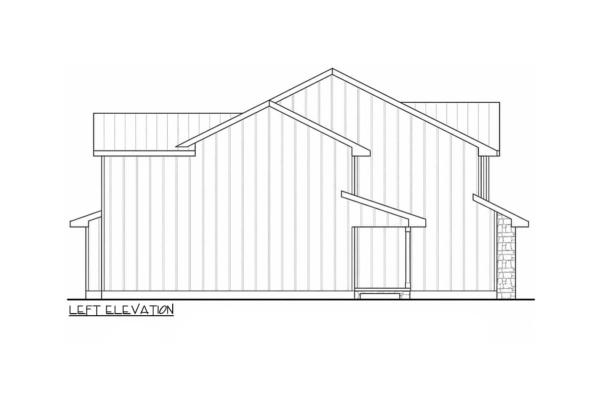 Plan 42773DB: Modern Farmhouse Duplex House Plan with Three Bedrooms and Two-Car Garages - Image #4 - Modern Farmhouse, New American