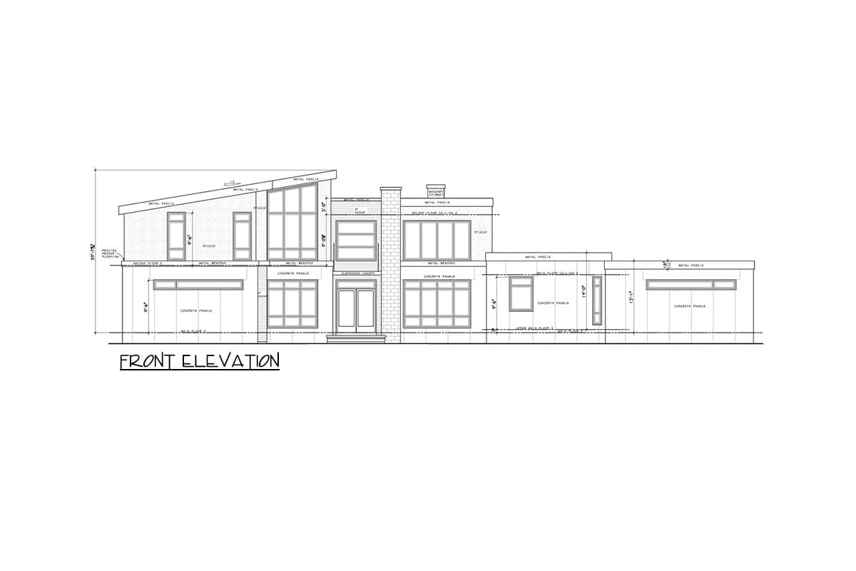 Plan 42776DB: Luxury Contemporary House Plan with 5 Bedrooms and 4-Car Garage - Image #6 - Contemporary, Modern