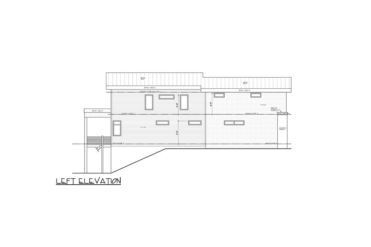 Plan 42776DB: Luxury Contemporary House Plan with 5 Bedrooms and 4-Car Garage - Image #3 - Contemporary, Modern