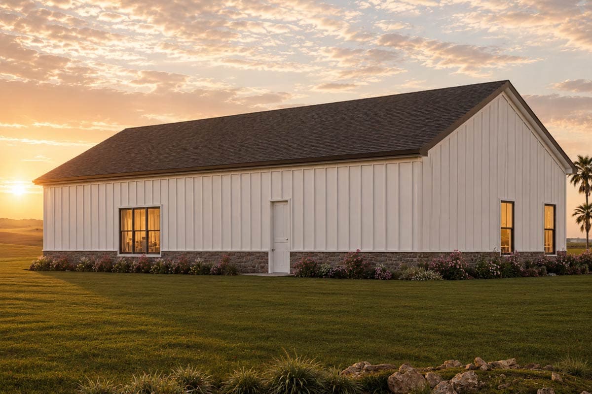 Plan 850043PKE: Barndominium House Plan with Three Bedrooms and Open Layout - Image #3 - Barndominium, Farmhouse