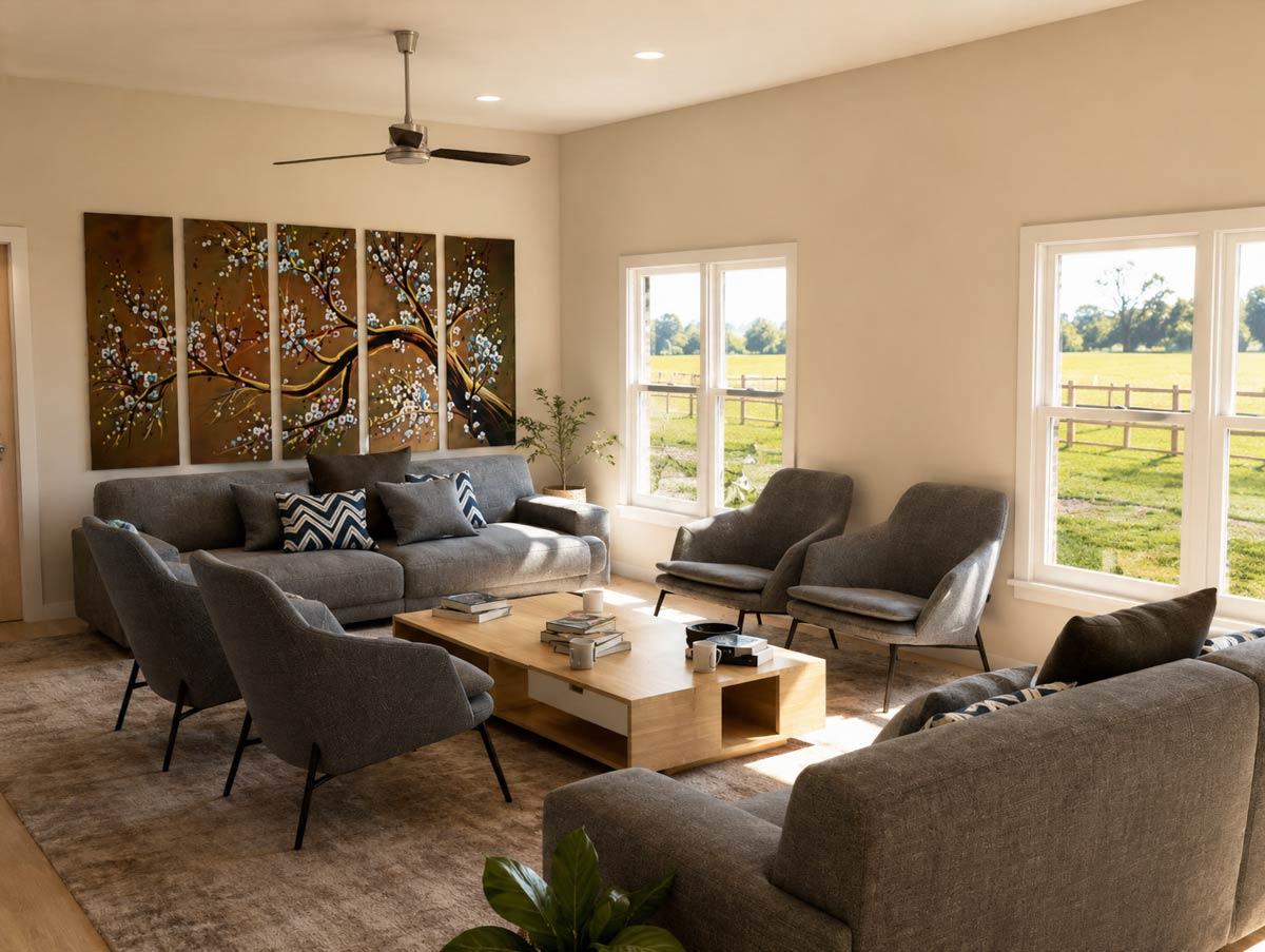 Plan 850043PKE: Barndominium House Plan with Three Bedrooms and Open Layout - Image #6 - Barndominium, Farmhouse