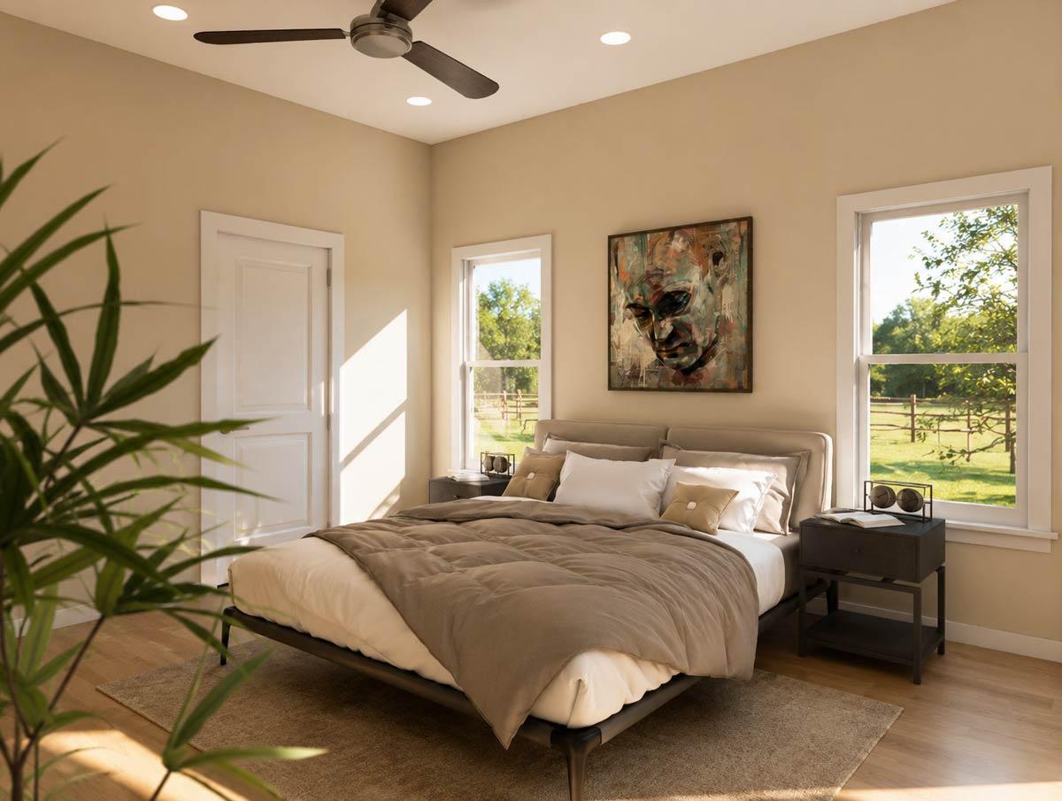 Plan 850043PKE: Barndominium House Plan with Three Bedrooms and Open Layout - Image #5 - Barndominium, Farmhouse