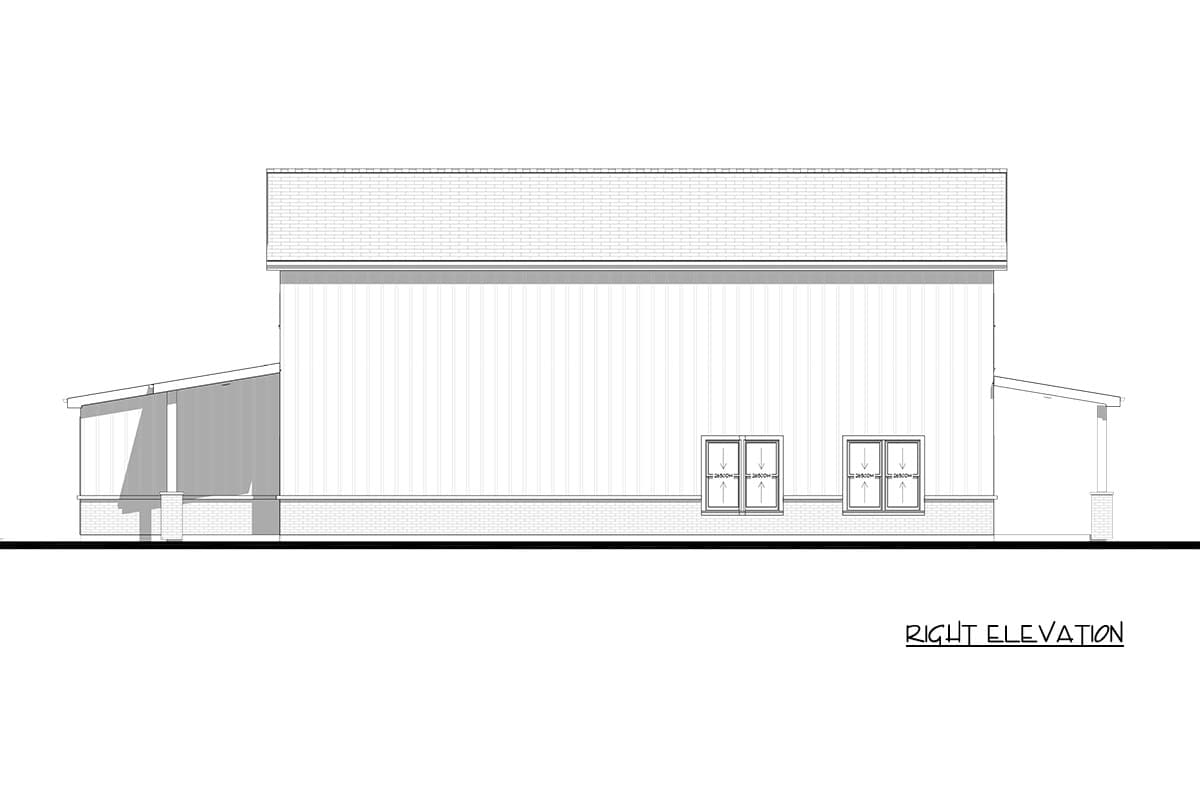 Plan 850045PKE: Modern Farmhouse House Plan with 3 Bedrooms and 1-Car Garage - Image #13 - Farmhouse, Modern Farmhouse