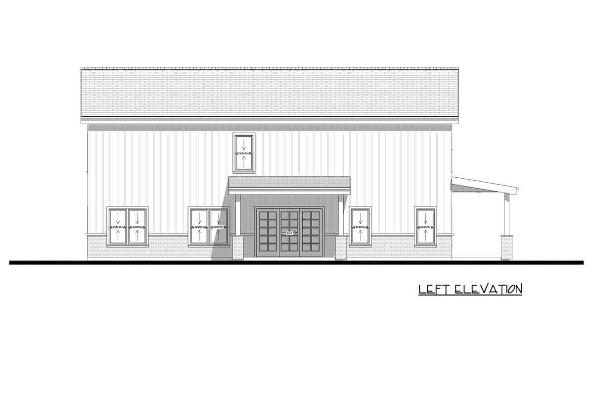 Plan 850046PKE: Modern Farmhouse Barndominium House Plan with Four Bedrooms and Office - Image #9 - Barndominium, Farmhouse, Modern Farmhouse