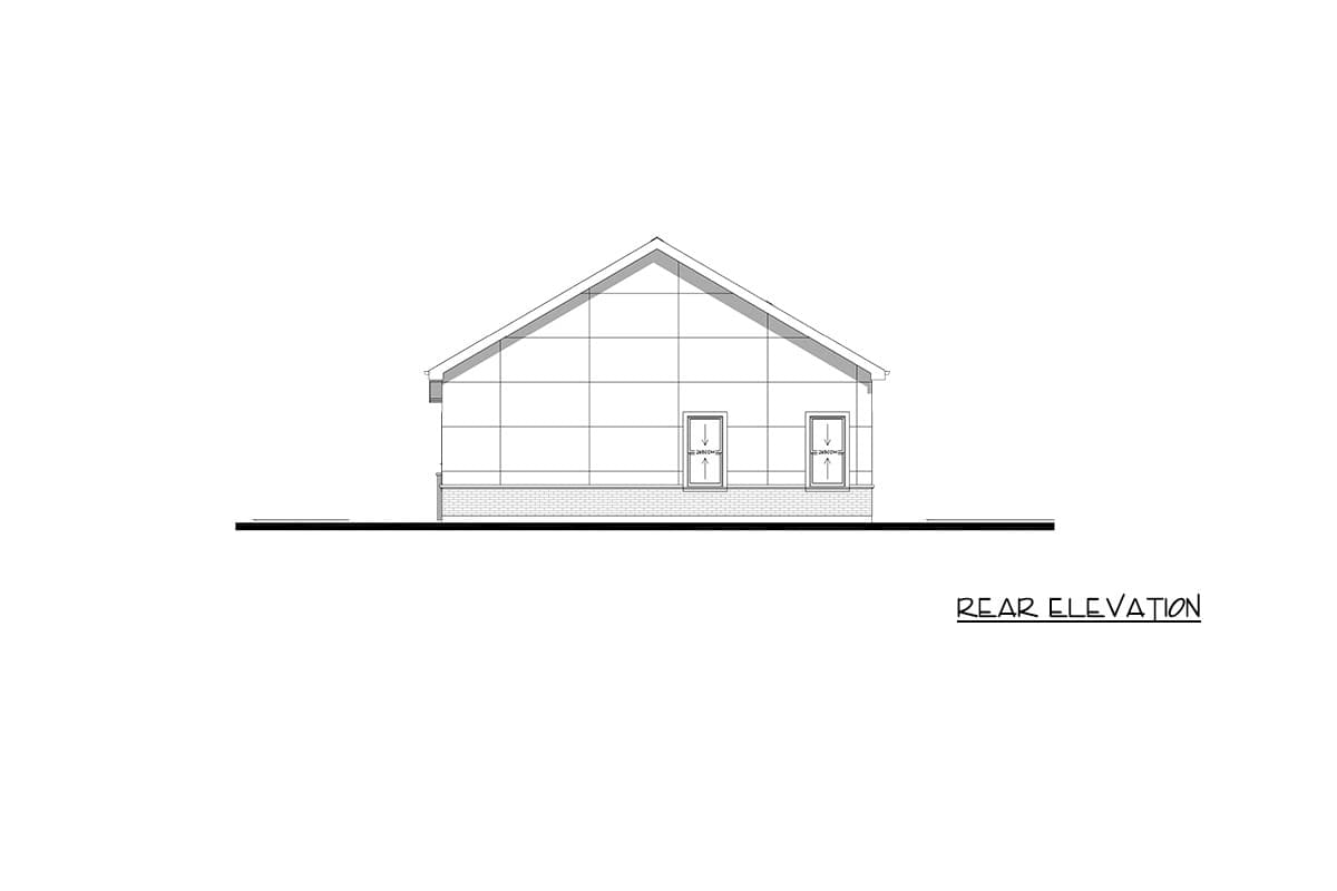 Plan 850047PKE: Narrow Modern Barndominium House Plan with 3 Bedrooms and 1,609 Square Feet - Image #11 - Barndominium, Craftsman, Traditional