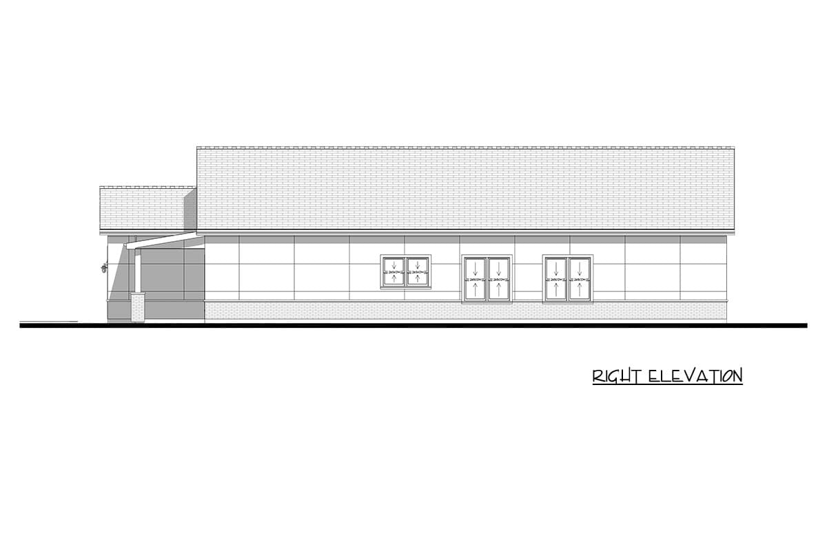 Plan 850047PKE: Narrow Modern Barndominium House Plan with 3 Bedrooms and 1,609 Square Feet - Image #12 - Barndominium, Craftsman, Traditional