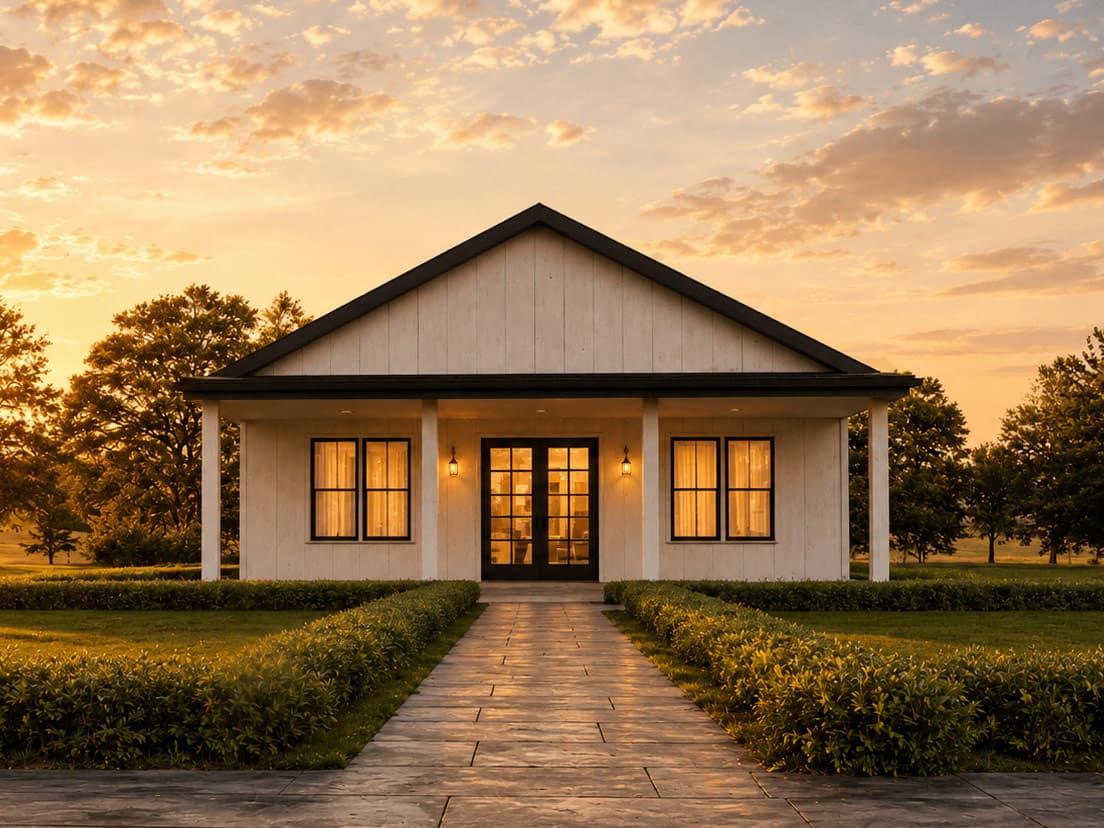 Plan image - 850048PKE:Three Bedroom Farmhouse House Plan with Inviting Front Porch