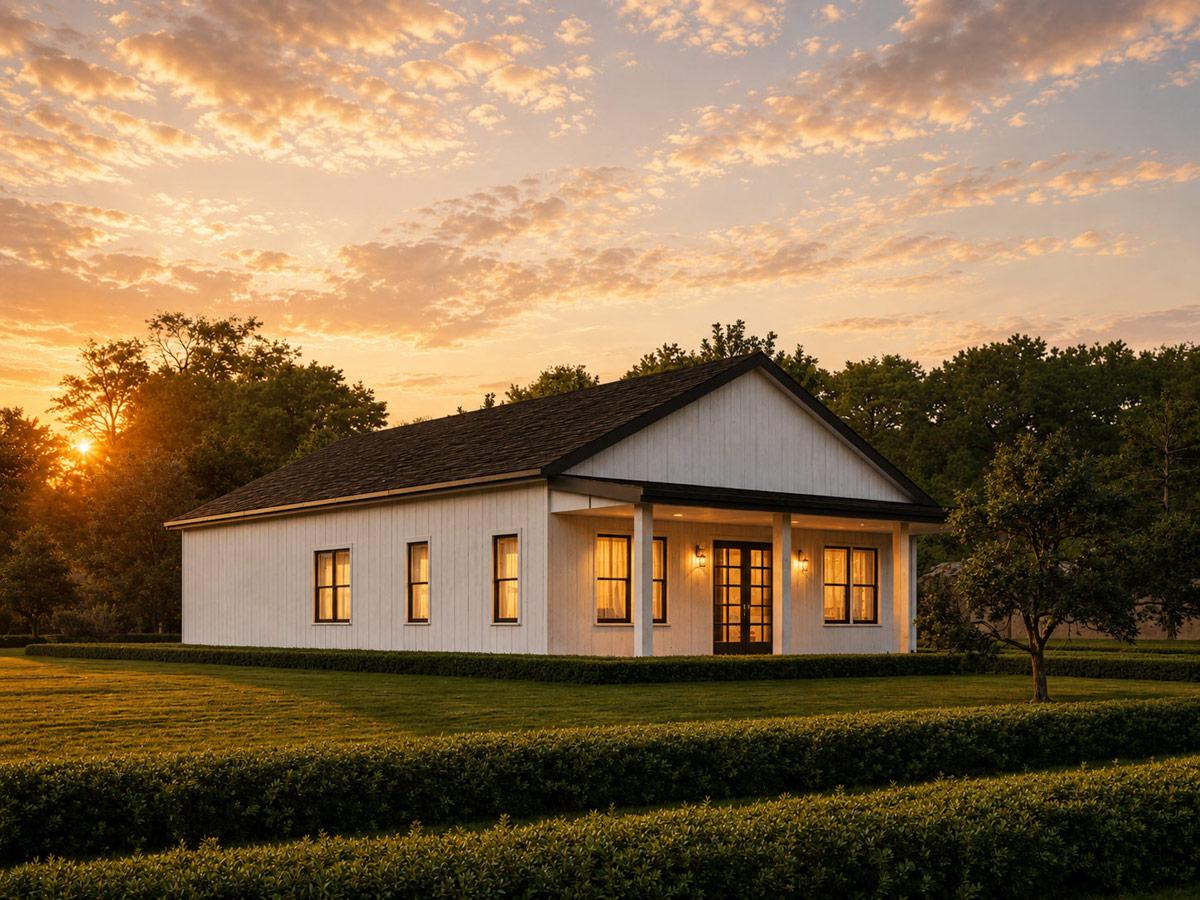 Plan 850048PKE: Three Bedroom Farmhouse House Plan with Inviting Front Porch - Image #2 - Country, Farmhouse, Ranch