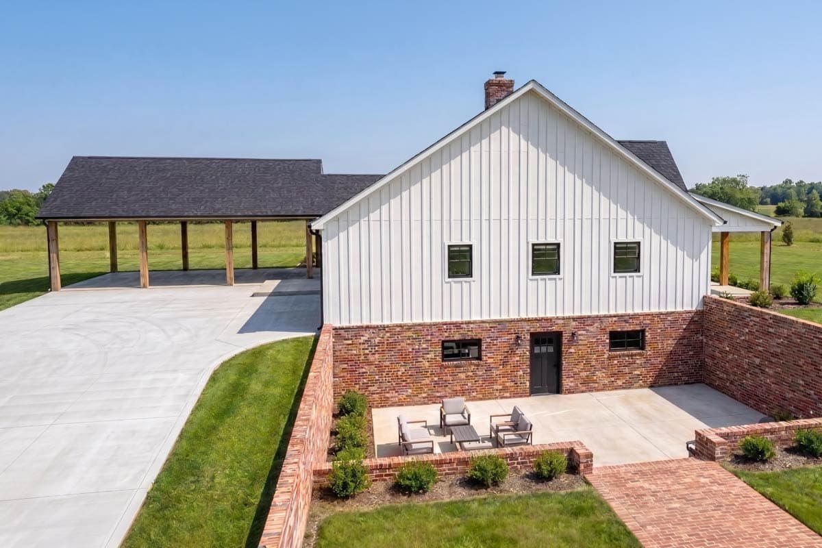 Plan 800005GDP: Modern Farmhouse House Plan with 4 Bedrooms and 3-Car Carport - Image #4 - Country, Farmhouse, Modern Farmhouse, New American, Ranch, Vacation