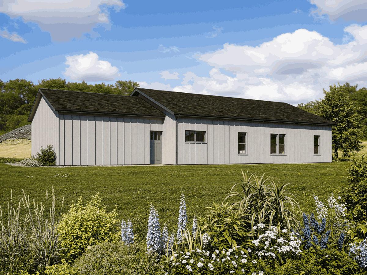 Plan 850049PKE: Barndominium Farmhouse House Plan with 3 Bedrooms and 1632 Square Feet - Image #2 - Barndominium, Contemporary, Craftsman, Modern Farmhouse