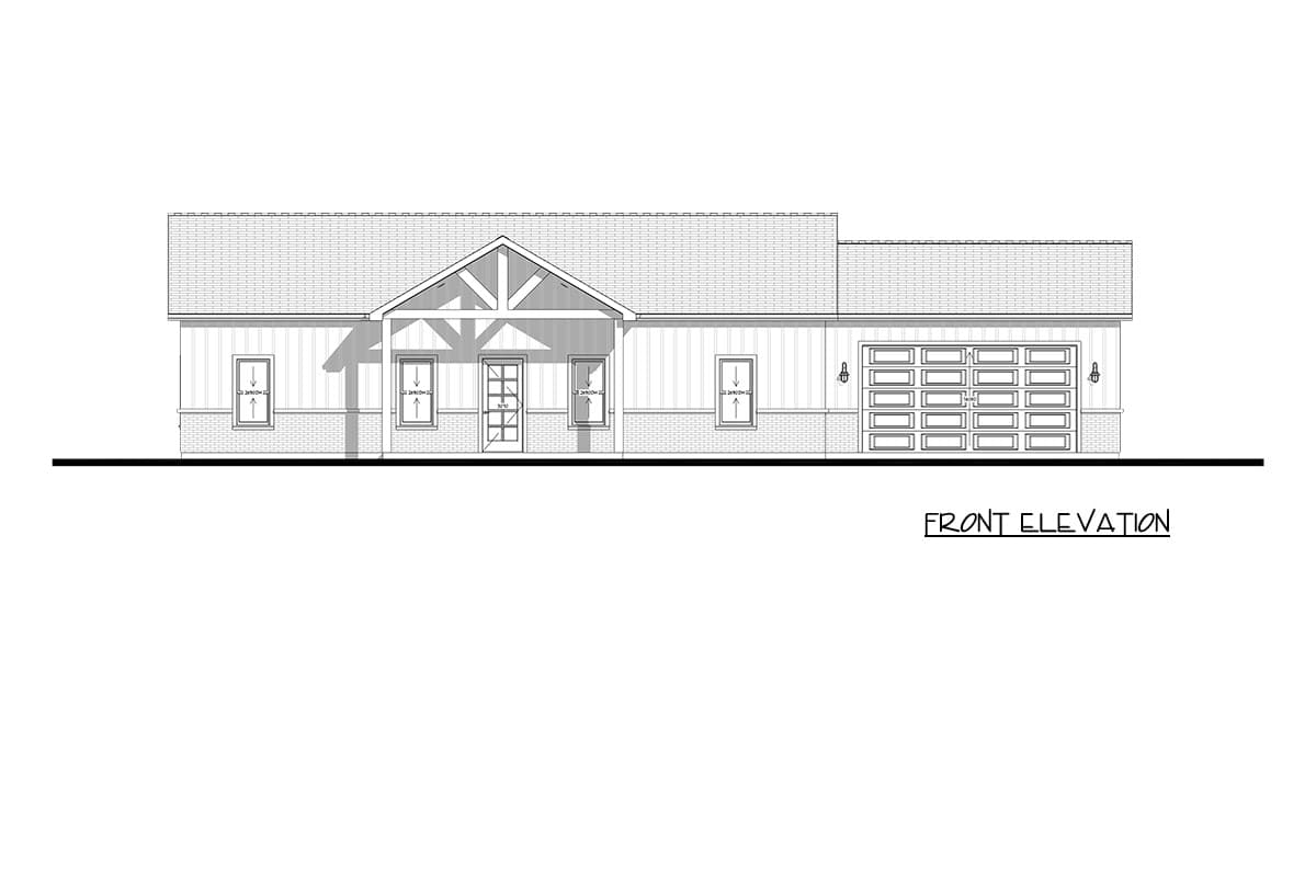 Plan 850049PKE: Barndominium Farmhouse House Plan with 3 Bedrooms and 1632 Square Feet - Image #8 - Barndominium, Contemporary, Craftsman, Modern Farmhouse