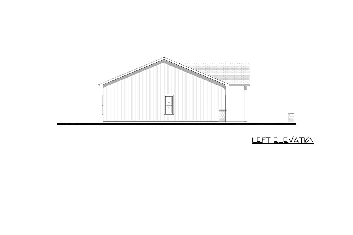 Plan 850049PKE: Barndominium Farmhouse House Plan with 3 Bedrooms and 1632 Square Feet - Image #9 - Barndominium, Contemporary, Craftsman, Modern Farmhouse