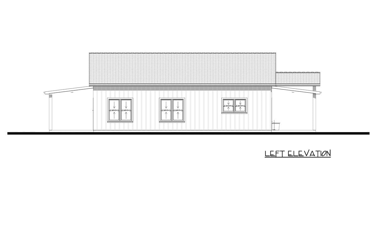 Plan 850050PKE: Three Bedroom Farmhouse House Plan with Expansive Front Porch - Image #9 - Barndominium, Modern Farmhouse, Ranch
