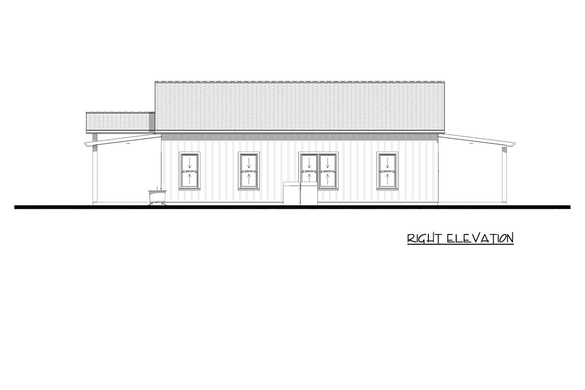 Plan 850050PKE: Three Bedroom Farmhouse House Plan with Expansive Front Porch - Image #11 - Barndominium, Modern Farmhouse, Ranch
