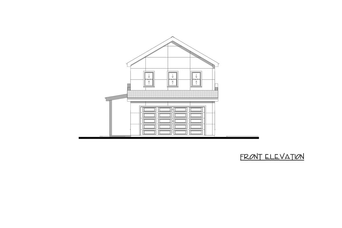Plan 850052PKE: Modern Three Bedroom House Plan with Two Car Garage and Patio - Image #7 - Contemporary, Modern