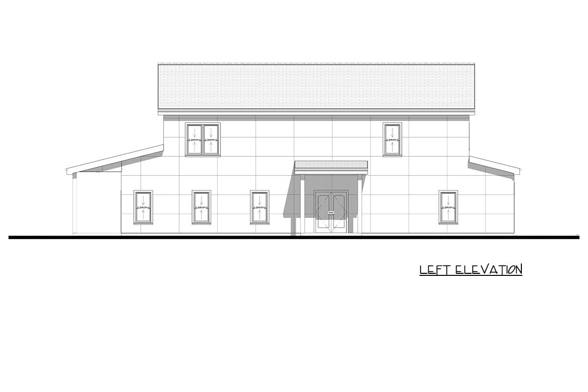 Plan 850052PKE: Modern Three Bedroom House Plan with Two Car Garage and Patio - Image #8 - Contemporary, Modern
