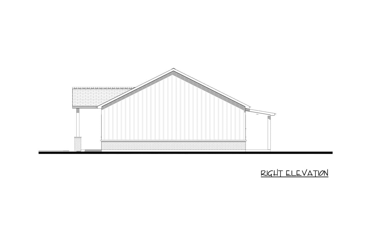 Plan 850053PKE: Modern Barndominium Duplex House Plan with Two Bedrooms and Two Baths - Image #13 - Barndominium, Modern Farmhouse