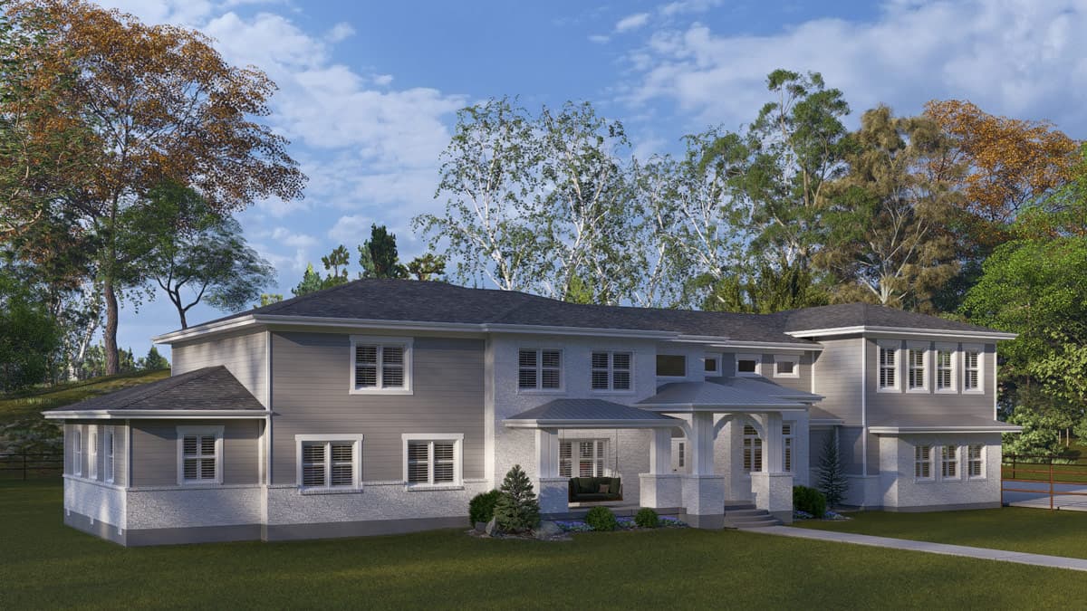 Plan 61761UT: Sprawling 5-Bedroom Traditional House Plan with 4-Car Garage - Image #6 - Country, Craftsman, Traditional
