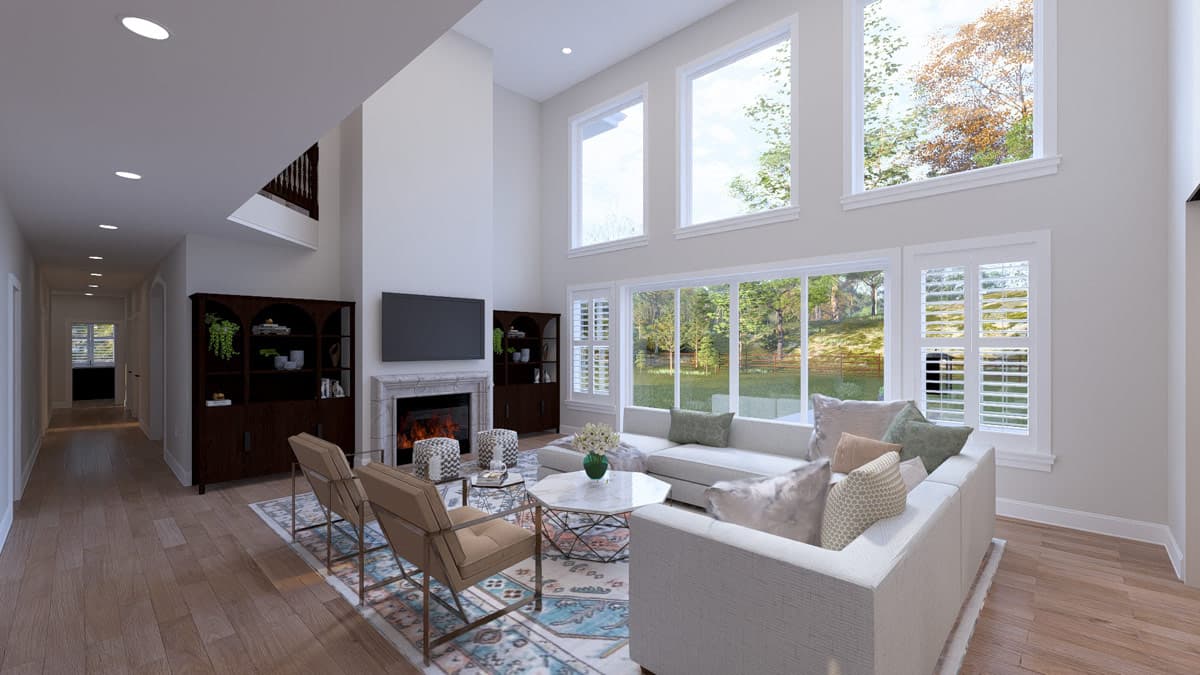 Plan 61761UT: Sprawling 5-Bedroom Traditional House Plan with 4-Car Garage - Image #14 - Country, Craftsman, Traditional