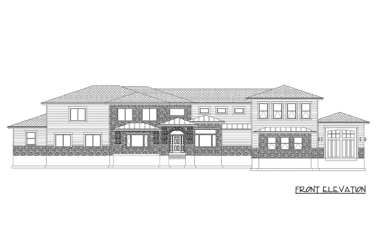 Plan 61761UT: Sprawling 5-Bedroom Traditional House Plan with 4-Car Garage - Image #31 - Country, Craftsman, Traditional