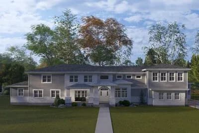 Sprawling 5-Bedroom Traditional House Plan with 4-Car Garage