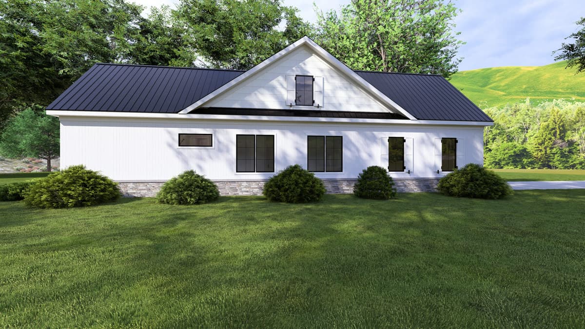 Plan 865032SHW: Modern Farmhouse Craftsman House Plan with Three Bedrooms and Vaulted Great Room - Image #4 - Craftsman, Modern Farmhouse