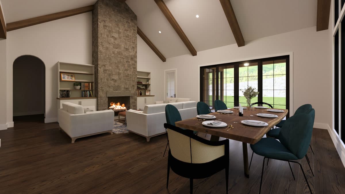 Plan 865032SHW: Modern Farmhouse Craftsman House Plan with Three Bedrooms and Vaulted Great Room - Image #5 - Craftsman, Modern Farmhouse