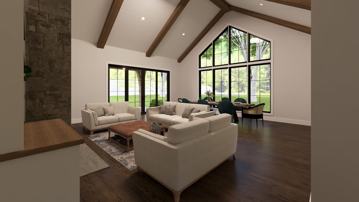 Plan 865032SHW: Modern Farmhouse Craftsman House Plan with Three Bedrooms and Vaulted Great Room - Image #9 - Craftsman, Modern Farmhouse