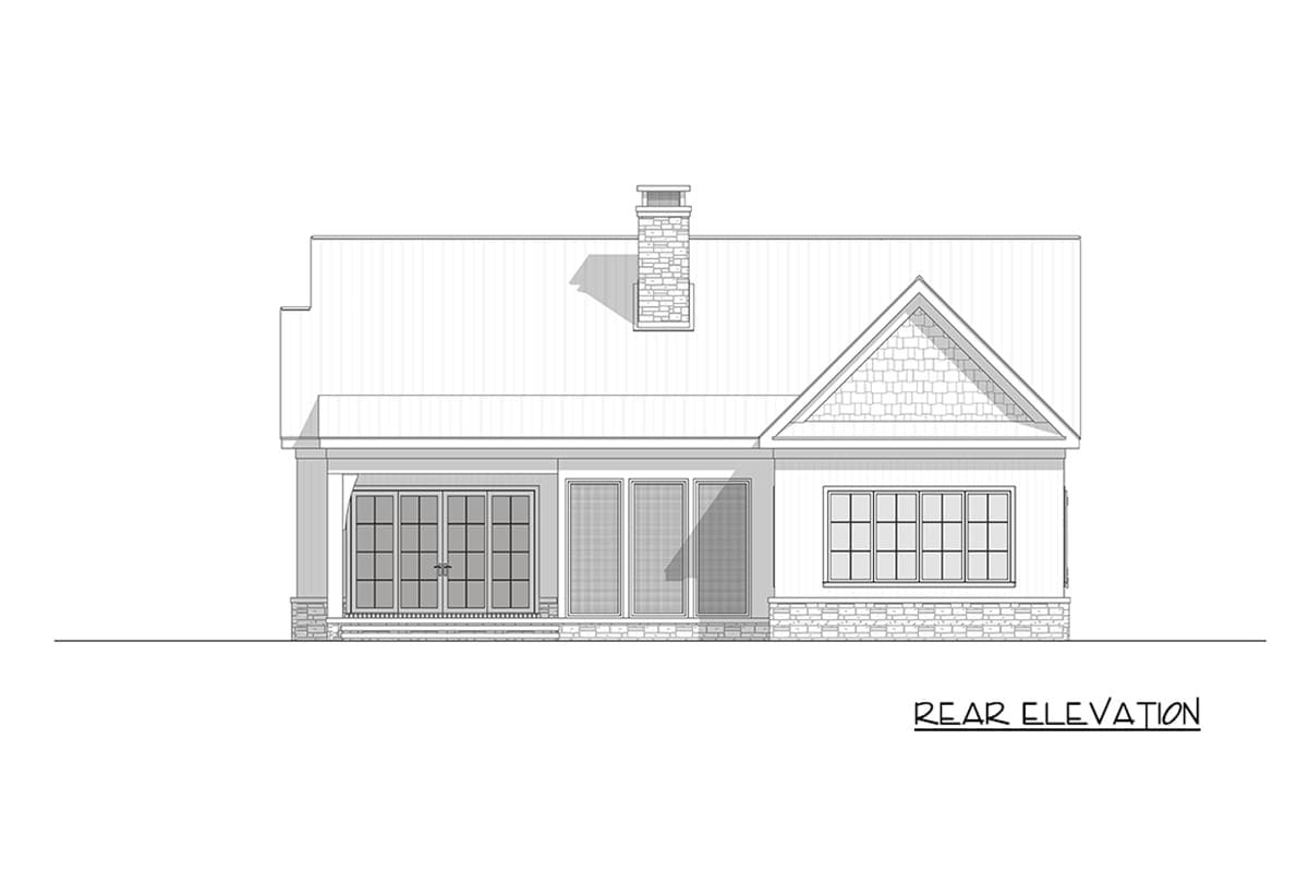 Plan 865032SHW: Modern Farmhouse Craftsman House Plan with Three Bedrooms and Vaulted Great Room - Image #14 - Craftsman, Modern Farmhouse