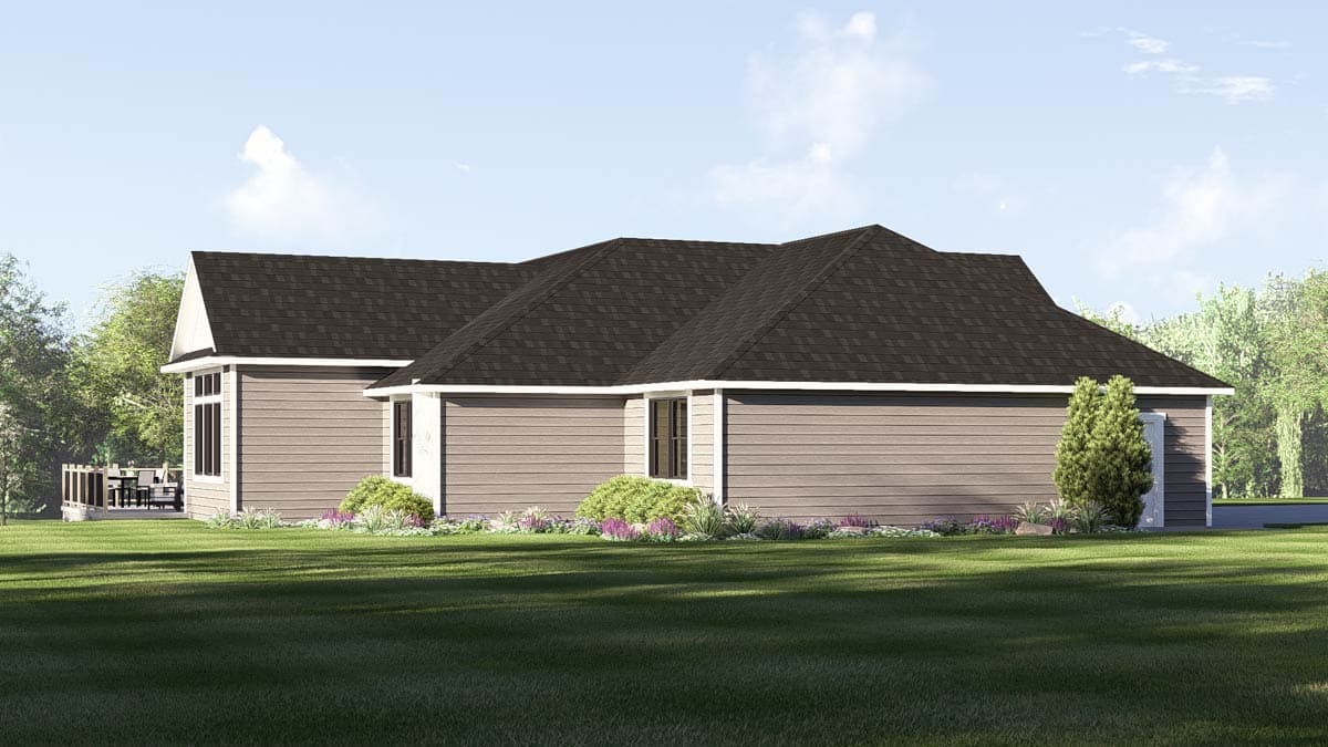 Plan 135446GRA: Country Craftsman House Plan Featuring Three Bedrooms and Three-Car Garage - Image #6 - Country, Craftsman, New American
