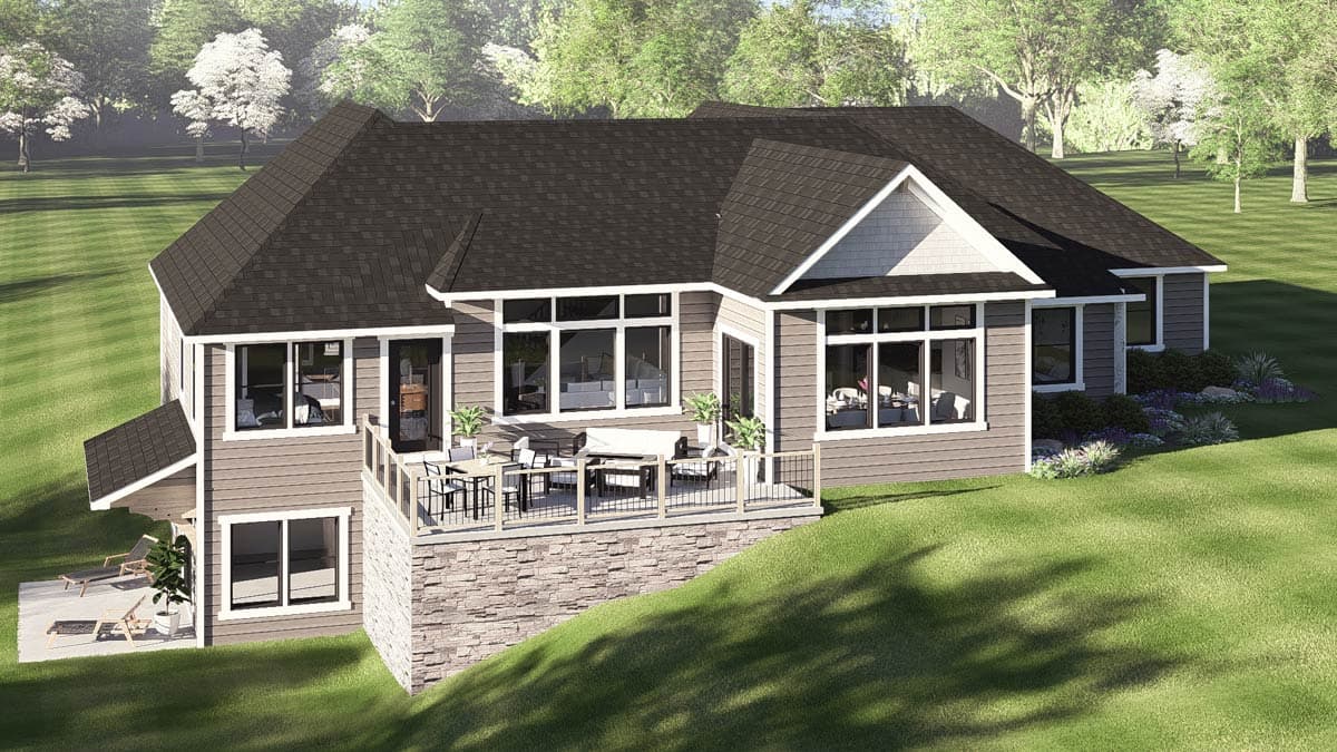 Plan 135446GRA: Country Craftsman House Plan Featuring Three Bedrooms and Three-Car Garage - Image #8 - Country, Craftsman, New American