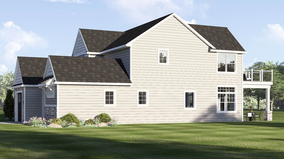 Plan 135447GRA: Craftsman New American House Plan with Main Level Primary Suite - Image #3 - Craftsman, New American, Vacation