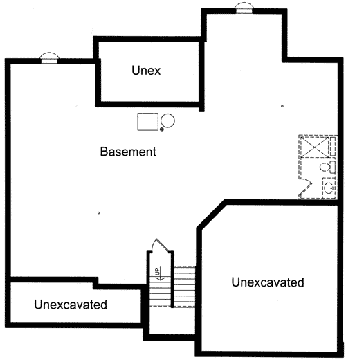 Plan 39155ST: Great Room with 18' Ceiling - Floor Plan - Basement - Country, Craftsman, Northwest