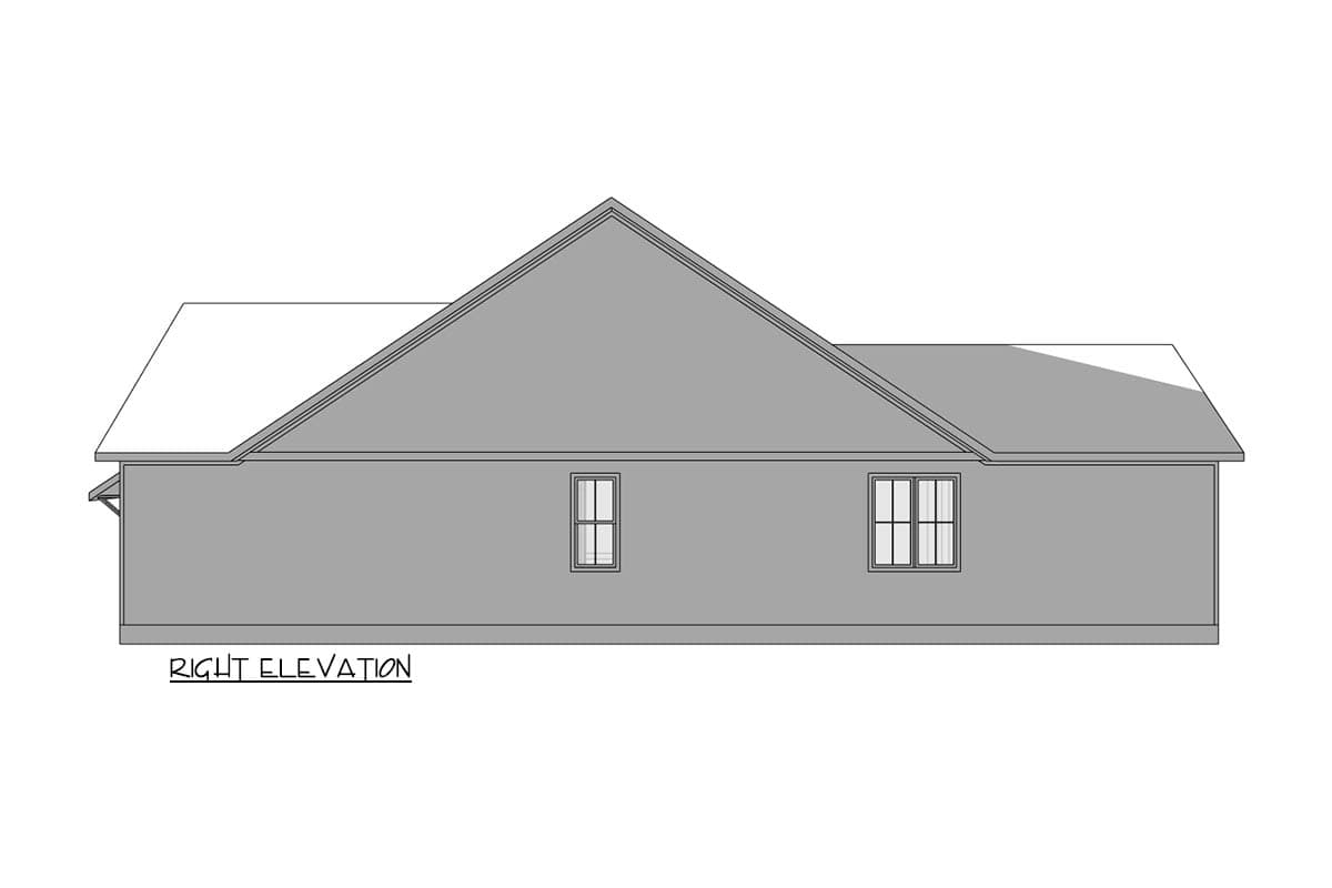 Plan 930005TLR: Modern Farmhouse House Plan with 3 Bedrooms and 2-Car Garage - Image #7 - Modern Farmhouse, New American, Southern