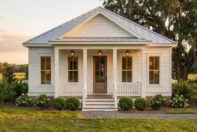 Charming Two Bedroom Southern Cottage House Plan with Front Porch