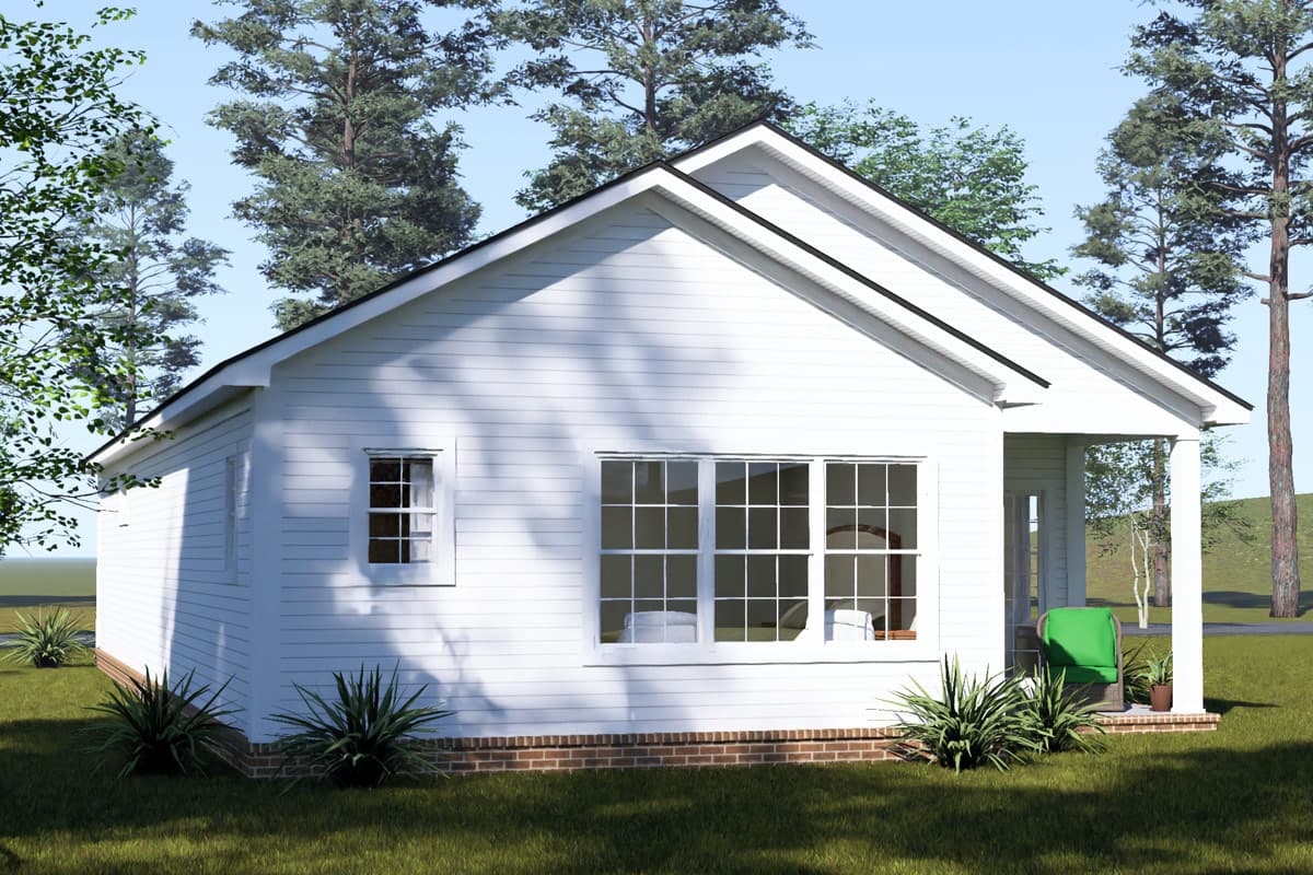Plan 52567WM: Charming Four Bedroom Cottage House Plan with Efficient Single-Level Layout - Image #4 - Cottage, Craftsman, Ranch