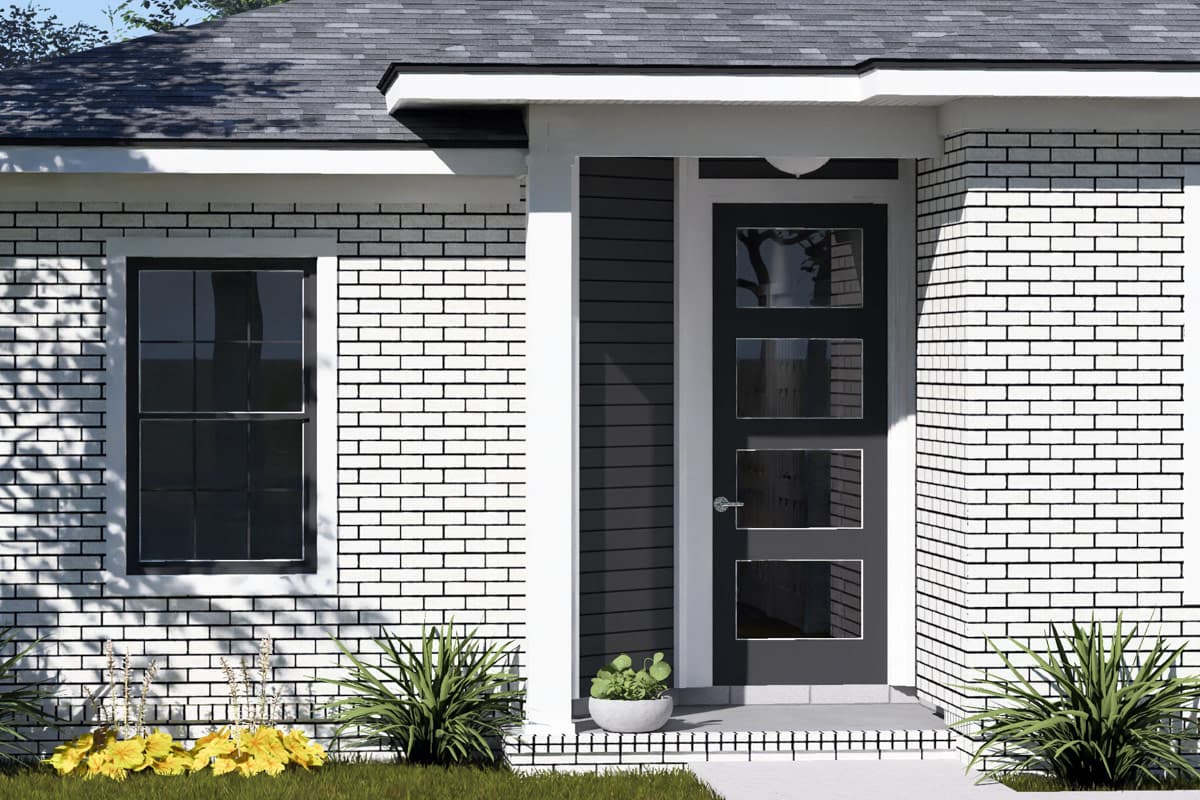 Plan 52570WM: Modern House Plan with 4 Bedrooms and Attached Tandem Garage - Image #8 - Modern, Ranch