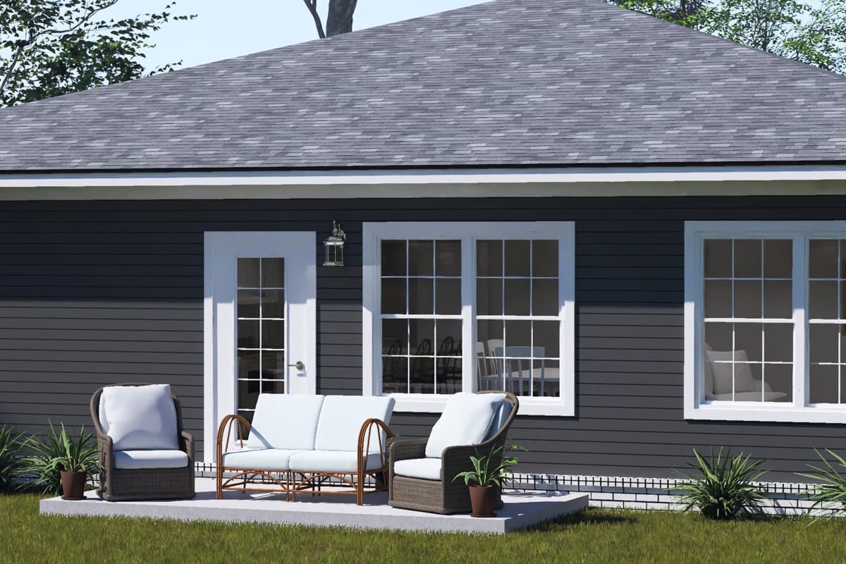 Plan 52572WM: Modern Ranch House Plan with 3 Bedrooms and 2-Car Garage - Image #6 - Craftsman, Modern, Ranch