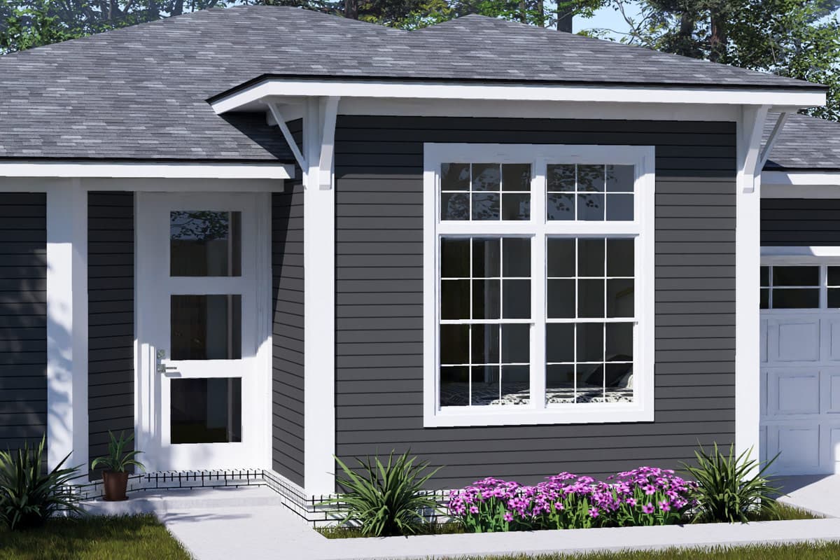 Plan 52572WM: Modern Ranch House Plan with 3 Bedrooms and 2-Car Garage - Image #8 - Craftsman, Modern, Ranch