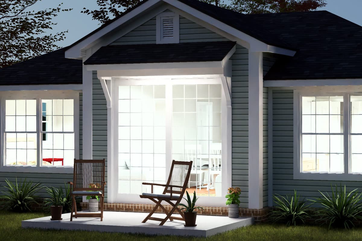Plan 52573WM: Two Bedroom Cottage House Plan with Efficient Single Level Living - Image #8 - Cottage, Ranch