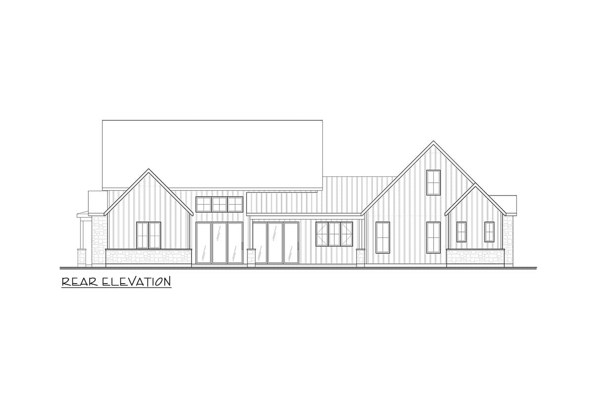 Plan 22750DR: Modern Farmhouse House Plan with 3 Bedrooms and Wraparound Porch - Image #2 - Farmhouse, Modern Farmhouse, New American