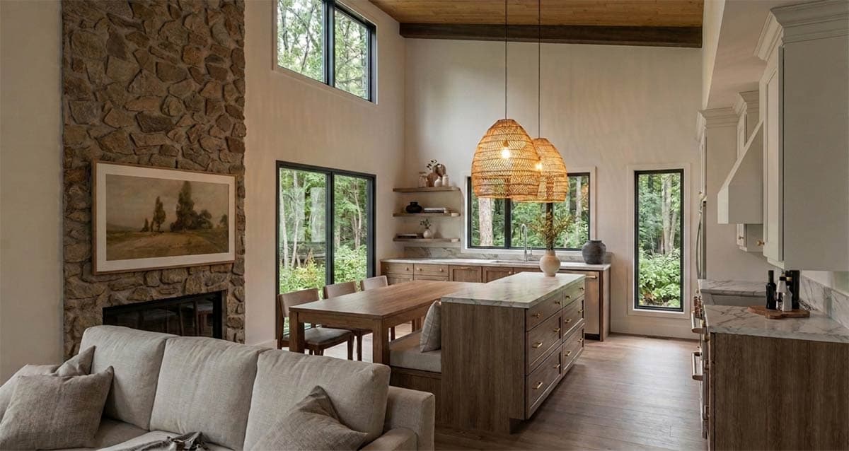 Plan 22754DR: Modern Rustic House Plan Featuring Two Bedrooms and Contemporary Design - Image #3 - Contemporary, Modern, Rustic