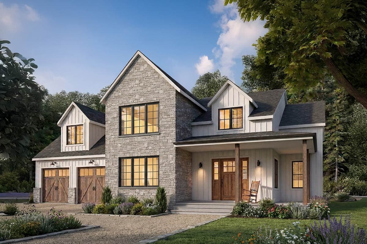 Plan image - 22755DR:Modern Farmhouse House Plan with 4 Bedrooms and 2,780 Square Feet